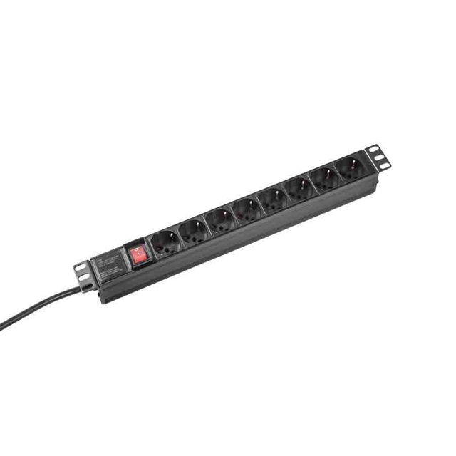 1U Rack Mountable 8-way Italy Switched PDU