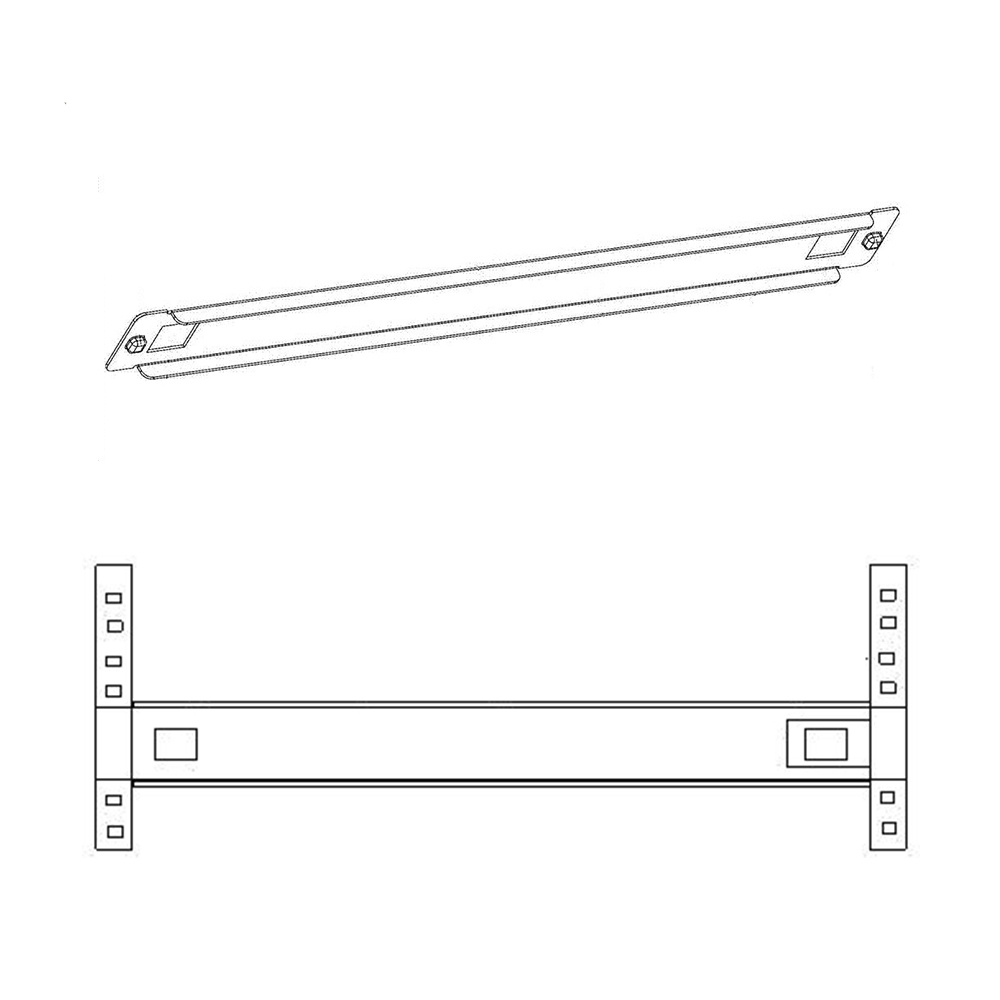 19 inch rack mountable TOOL-FREE metal blank panel