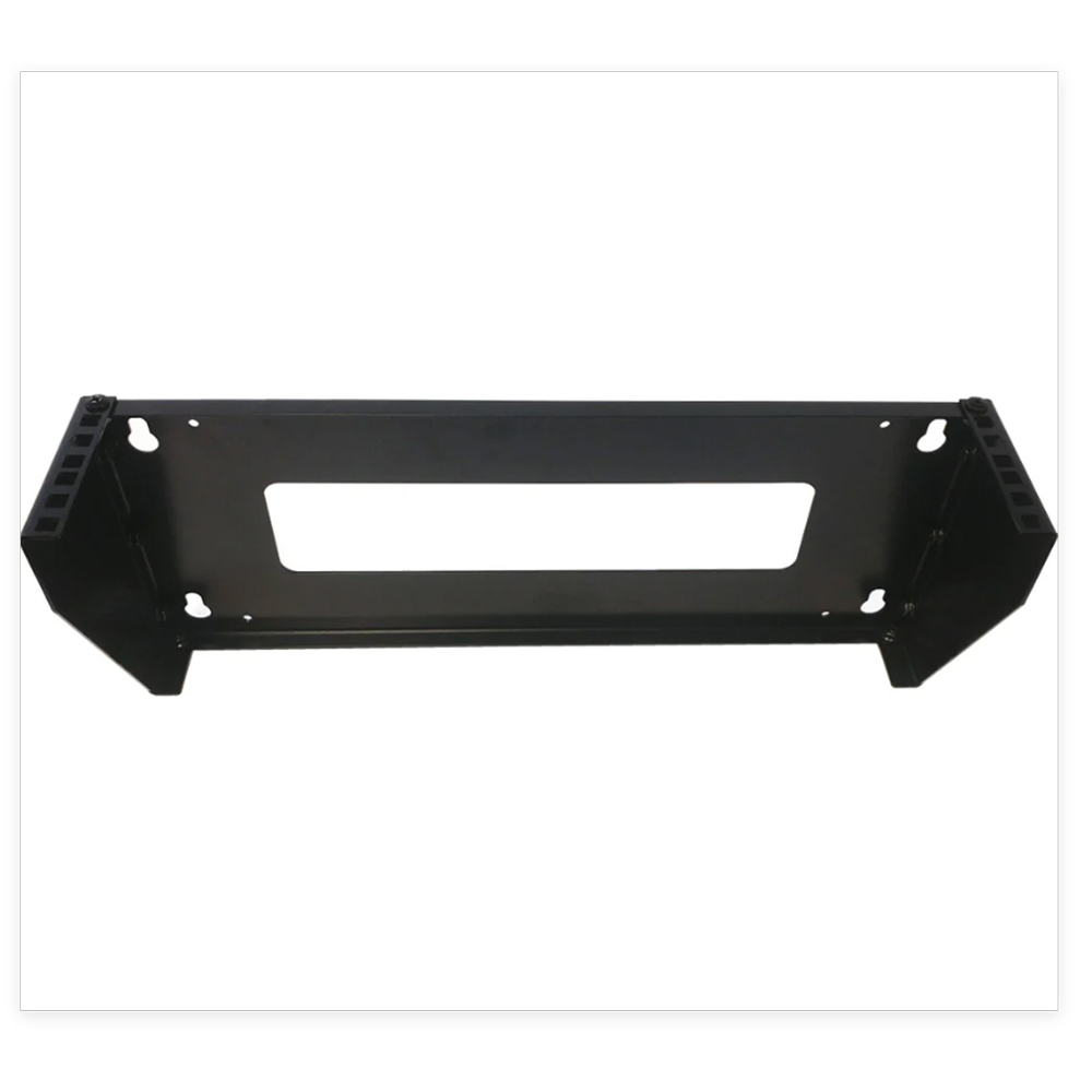 4U 19 Inch Vertical Wall Mount Rack Bracket for Network Switch & Patch Panel