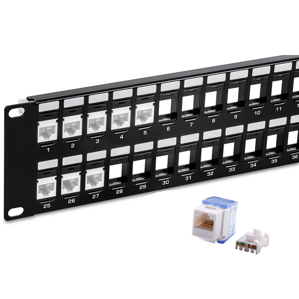 2U 48 Port UTP Blank Patch Panel
