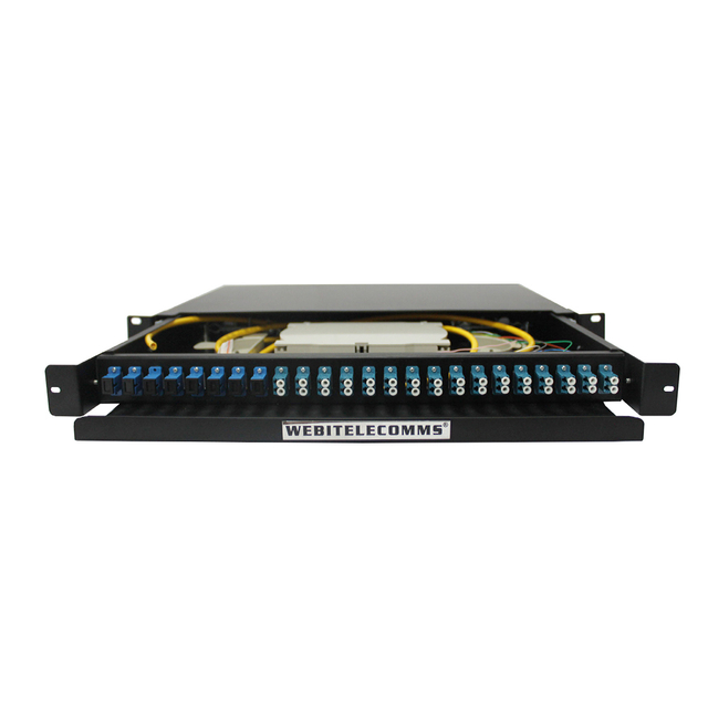 1U 24 port LC duplex fiber patch panel