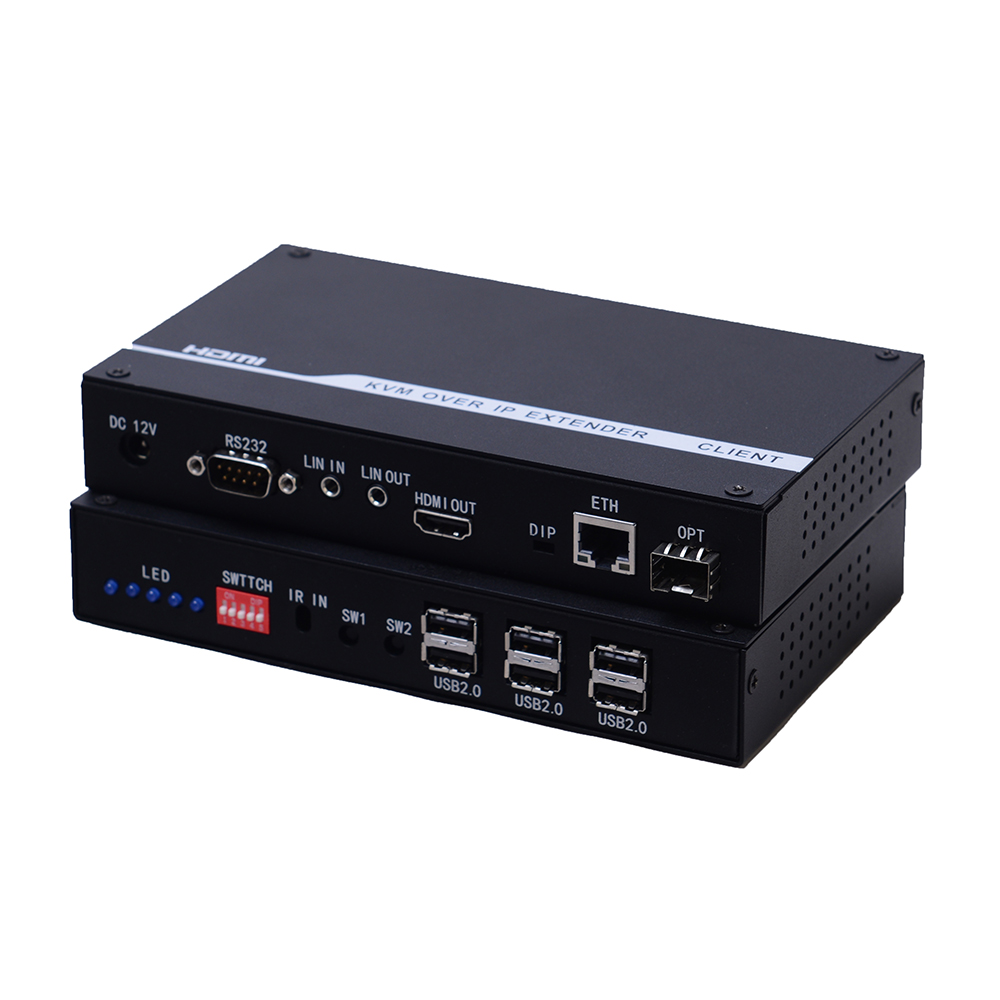 lossless KVM OVER IP HDMI optical network extender