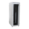 19" glass door silent sounproof cabinet with Insulation Cotton