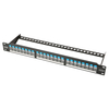 1U 24 Ports FTP Blank Ethenet Copper Patch Panel with Shutter and Earthing