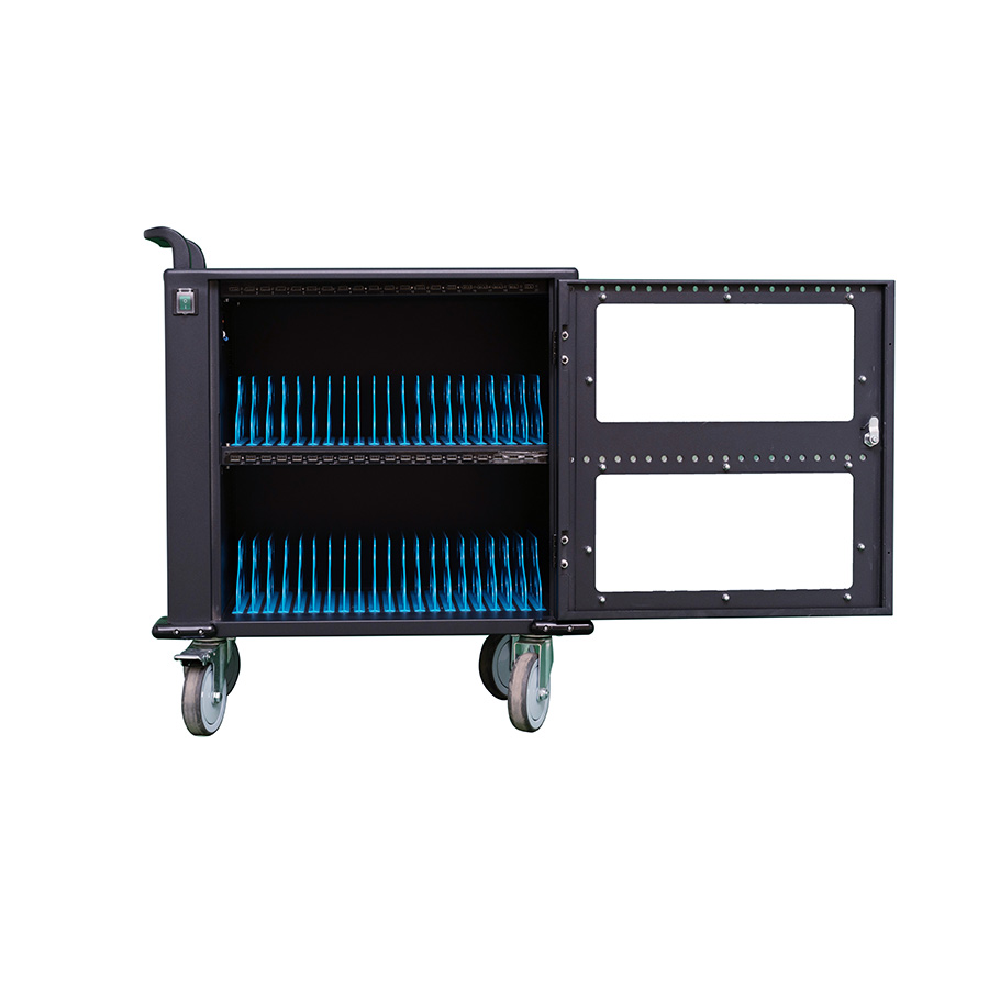 40 Way Single Glass Door DC Charging Trolley with Code Lock 