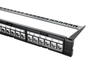 1U 24 port full load Cat6 patch panel