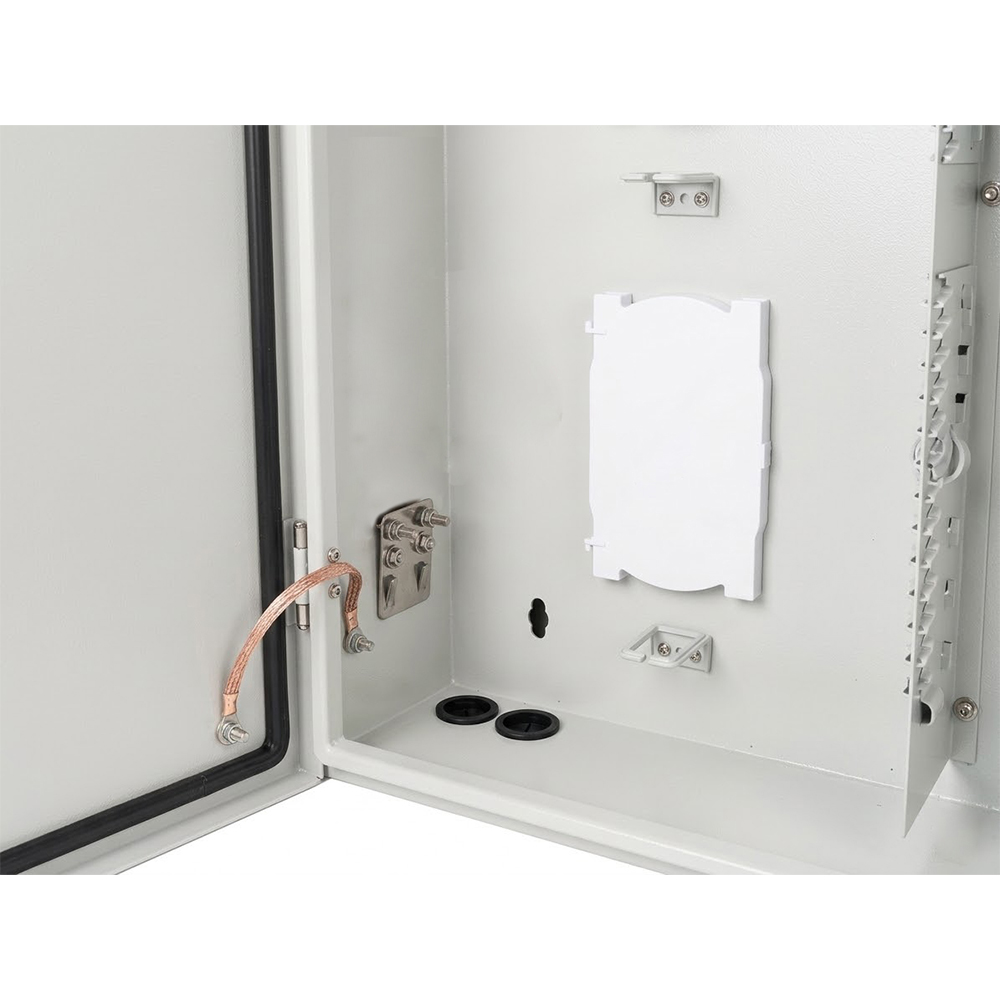 โครงกระจายไฟเบอร์ออปติกแบบติดผนัง 48 แกน | แผงแพทช์ไฟเบอร์ในร่มสำหรับ FTTH และโทรคมนาคม