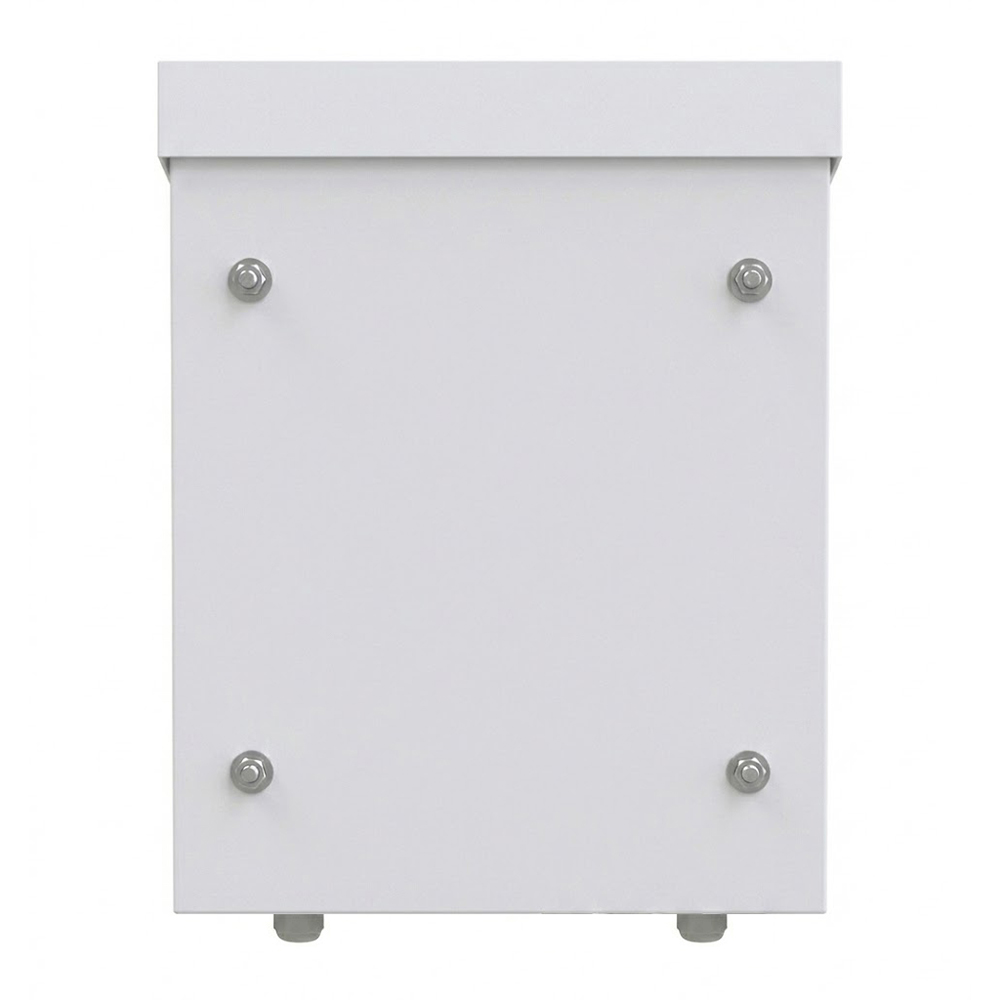 IP55 Buitelug telekommunikasie-omhulselkas paal gemonteer 11U 600x780mm met skuins dak