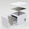 IP55 Buitelug telekommunikasie-omhulselkas paal gemonteer 11U 600x780mm met skuins dak