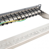 24-Port 1U Cat6A STP Feed-Through Patch Panel | 19" Shielded RJ45 Inline Coupler Panel - WebiT