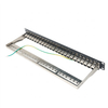 24-Port 1U Cat6A STP Feed-Through Patch Panel | 19" Shielded RJ45 Inline Coupler Panel - WebiT