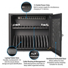 12-Device Charging Cabinet Mini Size for Laptop & Chromebook 110/220V AC | WebiT WB-CC-XS
